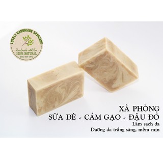XÀ PHÒNG RỬA MẶT SỮA DÊ - CÁM GẠO - ĐẬU ĐỎ DƯỠNG SÁNG DA