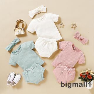 Set áo thun 3 lỗ & quần short cho bé gái