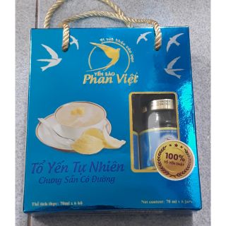 Hộp 6 Hủ Yến Sào Cao Cấp Phan Việt 18% Tổ Yến HSD T6/2022
