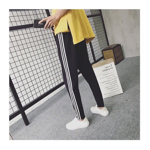 Quần Jogger 3 sọc không bo chân