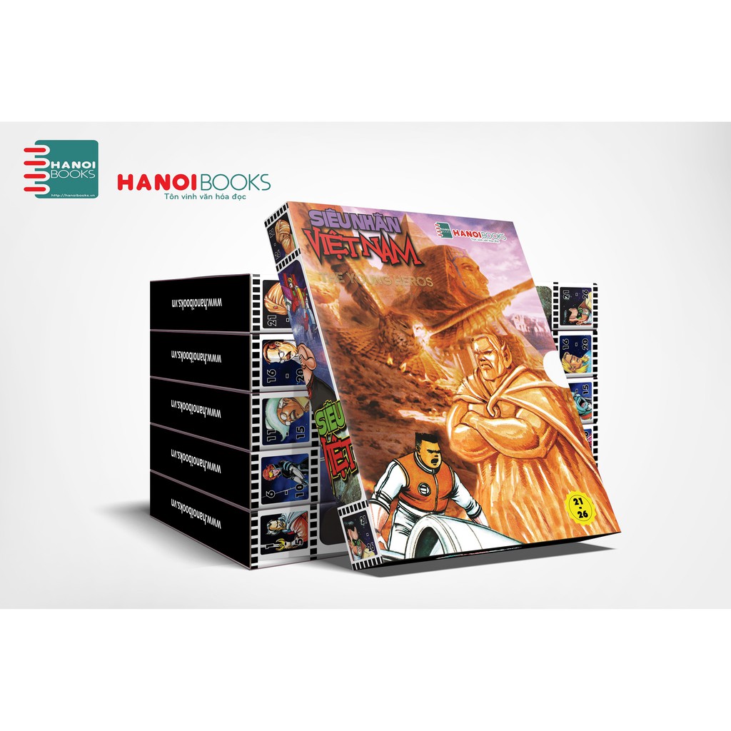 Sách - COMBO 1: 5 Boxset Siêu Nhân Việt Nam ( Từ tập 1 đến tập 26 )