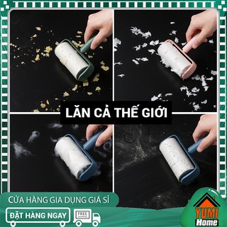 Cây lăn bụi quần áo, ga giường, sofa cao cấp có nắp đậy - hàng loại 1 keo dính siêu sạch