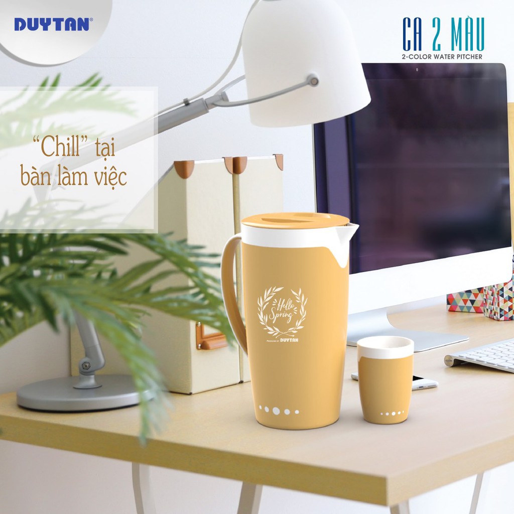 Ca Giữ Nhiệt Quai Cao 2 Màu Nhựa Duy Tân 2 Lit Cao Cấp