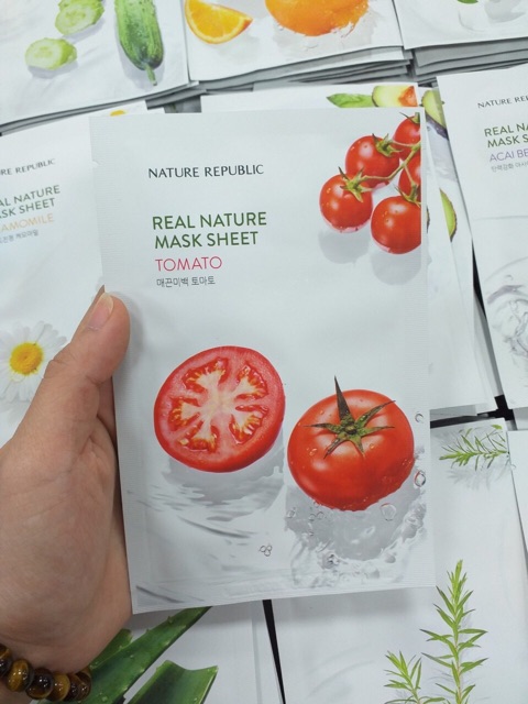 [Mẫu Mới] Lẻ miếng Mặt nạ NATURE Republic Real Nature Mask Sheet 23ml | WebRaoVat - webraovat.net.vn