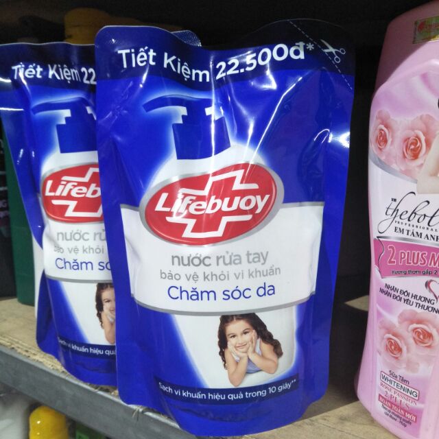 Lifebuoy nước rửa tay bảo vệ khỏi vi khuẩn chăm sóc da túi  400g.