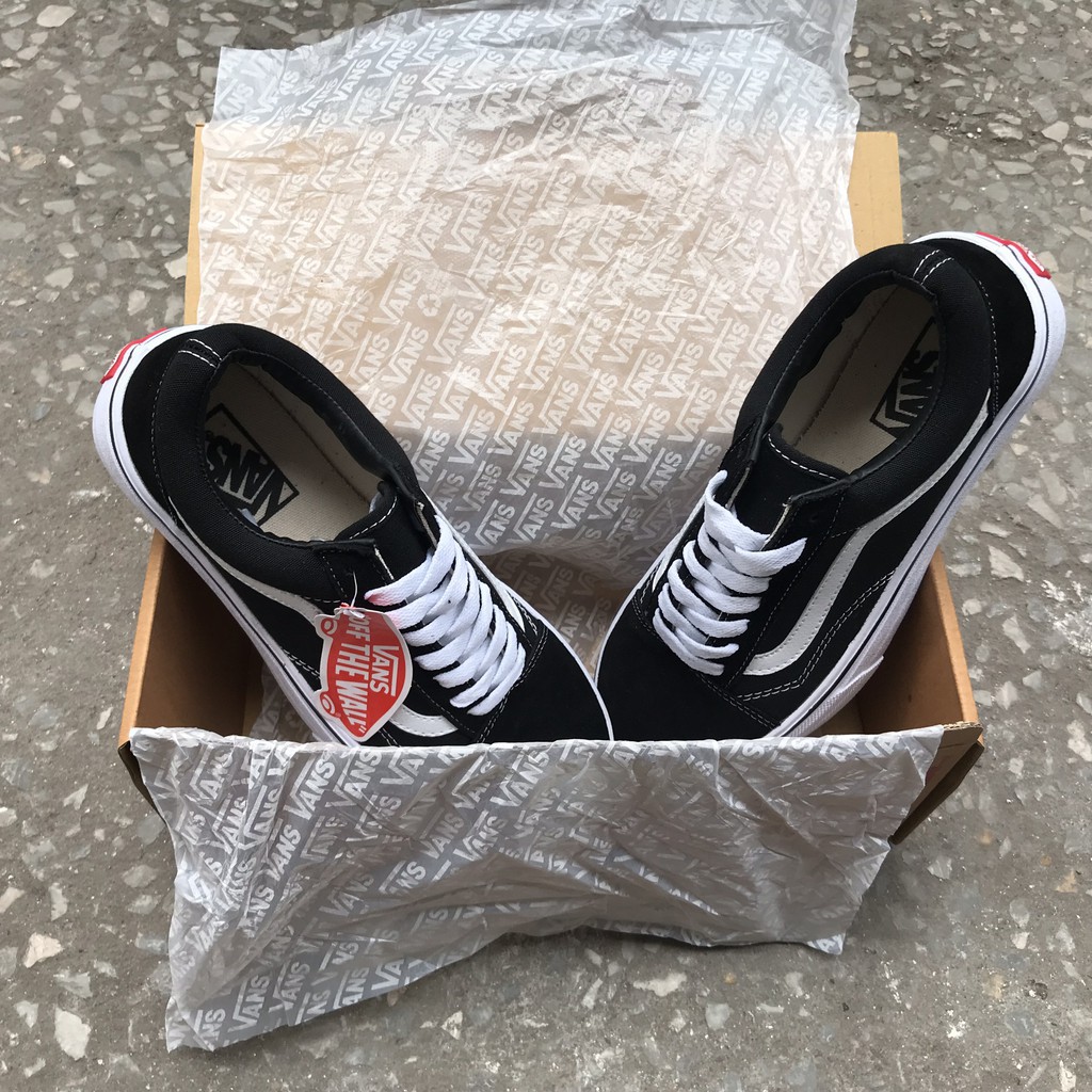 Giầy Thể Thao Van Old Skool Đen Sneaker Nam Nữ 1:1