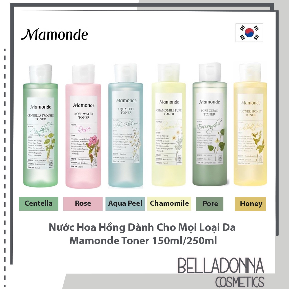 Nước Hoa Hồng Mamonde Toner [150ml - 250ml]