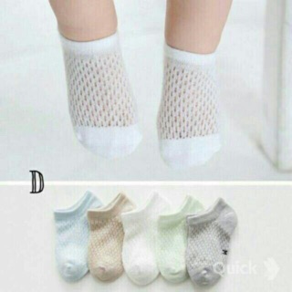 Bộ 10 đôi tất lưới trẻ em mùa hè 0-3 tuổi.