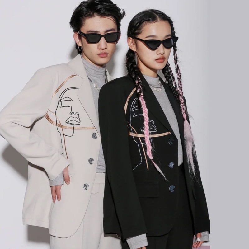 ÁO BLAZER HOẠ TIẾT UNISEX