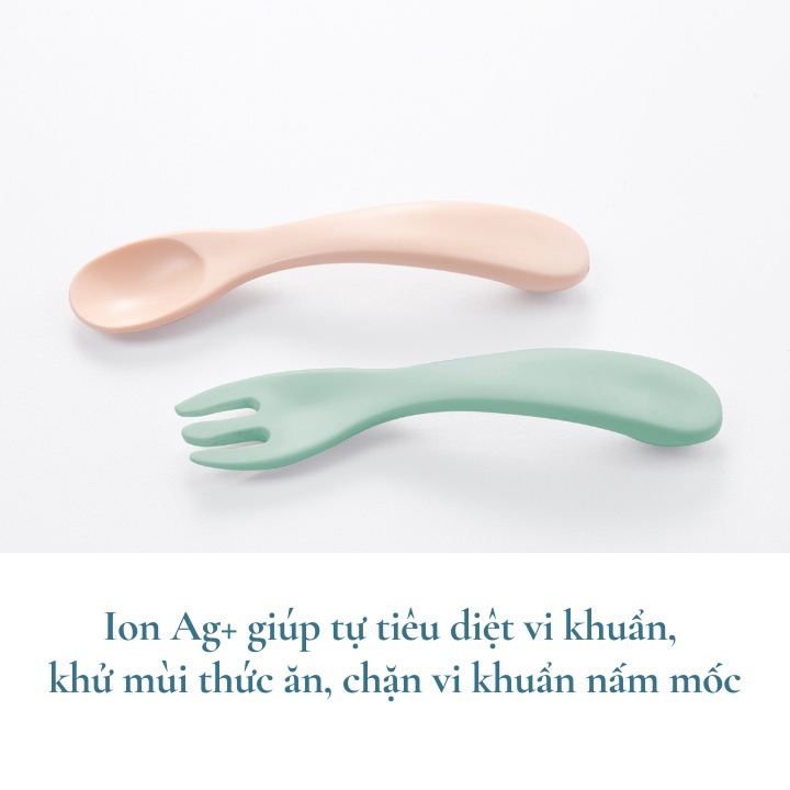 Bộ dụng cụ ăn dặm cho bé, bộ muỗng nĩa, chén bát, ly cốc Amori Nhật Bản, an toàn tuyệt đối, đồ chế biến inochihcm