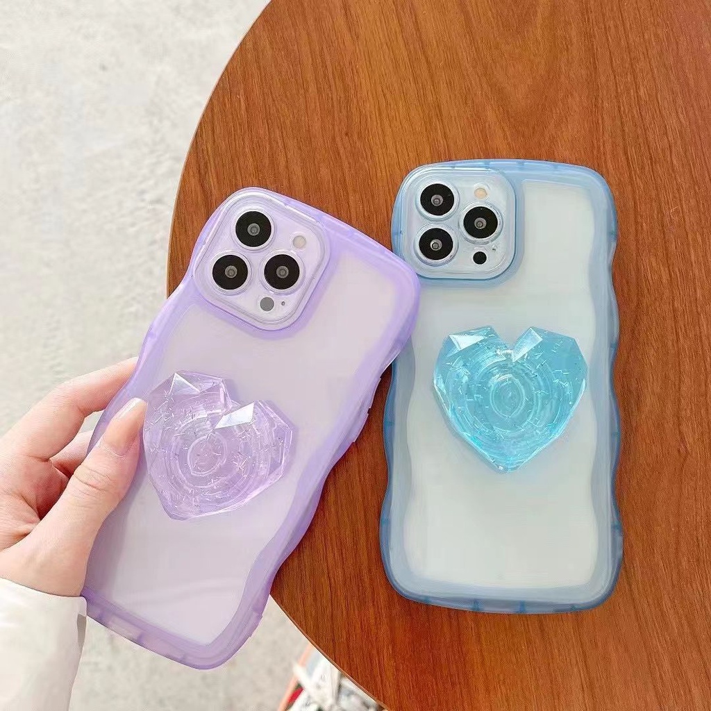 Ốp Điện Thoại Mềm Trong Suốt Chống Sốc In Họa Tiết Có Giá Đỡ Cho 7 8 SE 2020 7P 8P X Xs XR Xs max 11 12 13 Pro 11 12 13 Pro max
