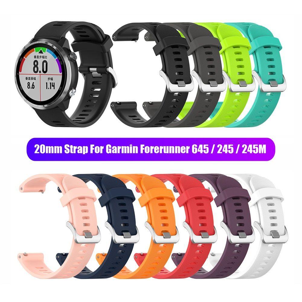 MAYSHOW Dây Đeo Thay Thế Bằng Silicon Mềm Cho Garmin Forerunner 645 245 245M