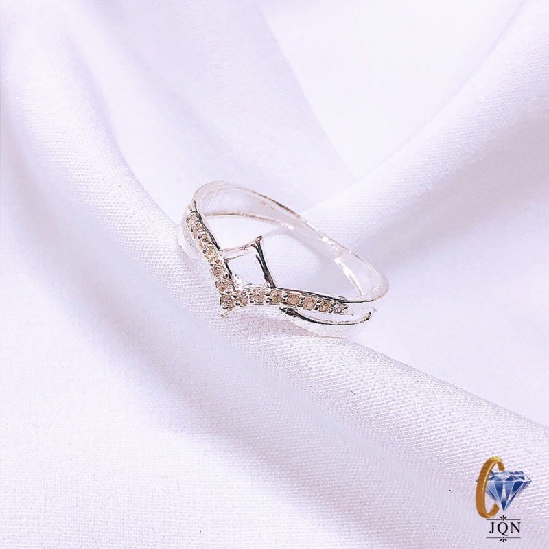 Nhẫn Nữ JQN Nhẫn Vương Miện Bạc Ta N59