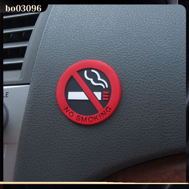 Hình Dán Trang Trí Xe Hơi In Chữ No Smoking