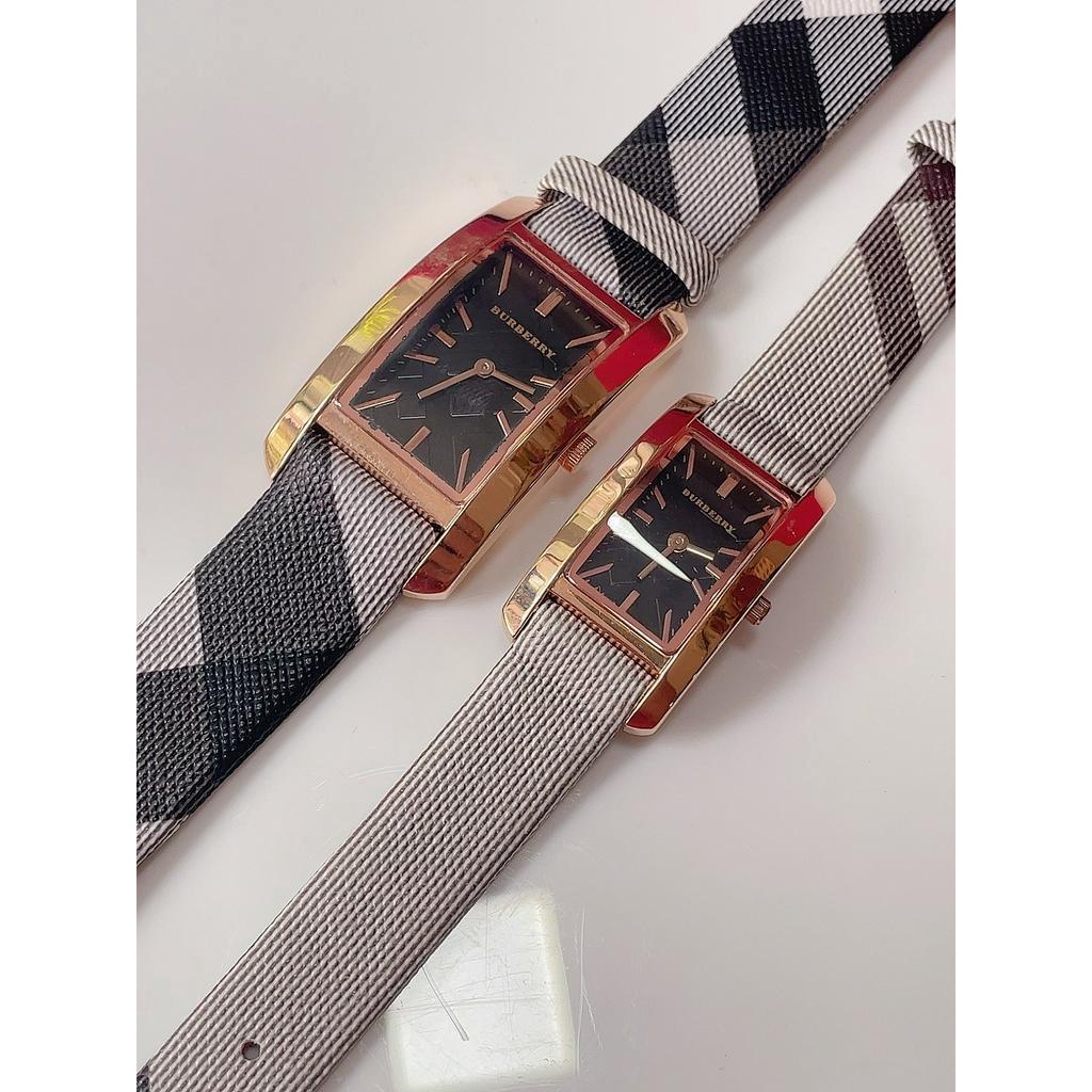Đồng hồ nữ burberry mặt chữ nhật , size 25mm / 20mm