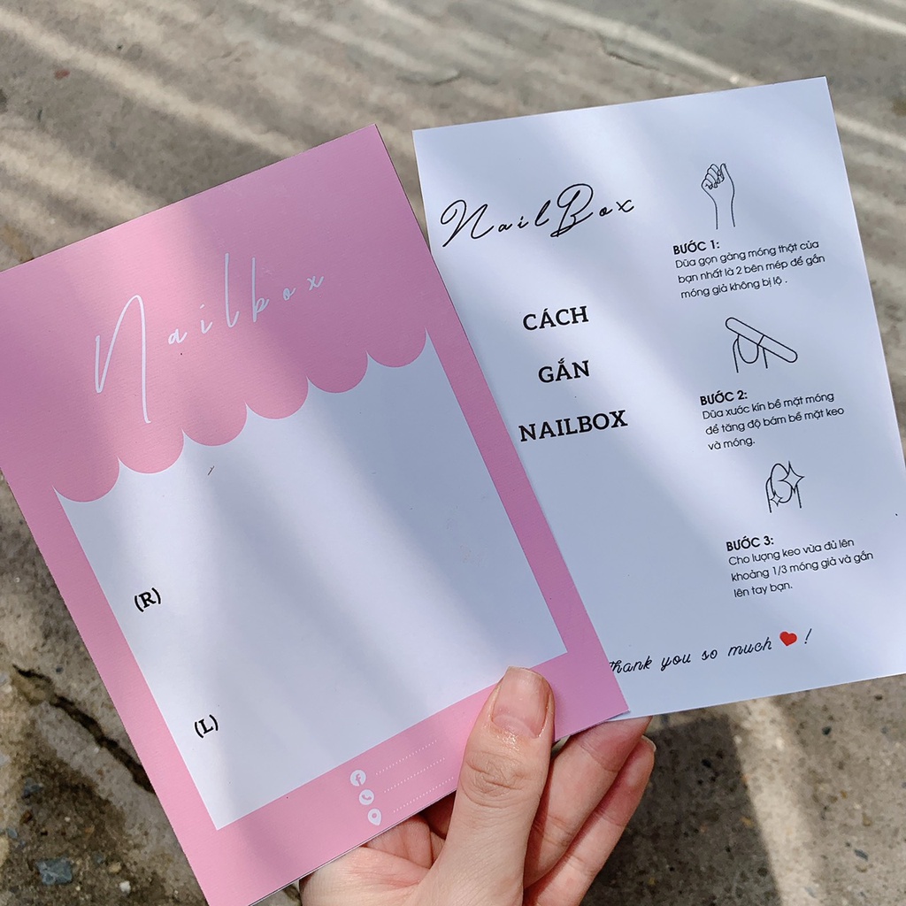 Bìa Nail Box  - Nhiều mẫu cute