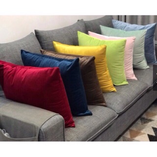 Gối vuông, gối sofa vải nhung cao cấp