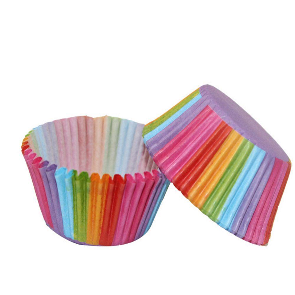 AUGUSTINA Cốc Giấy Đựng Bánh Cupcake Nhiều Màu Ốp