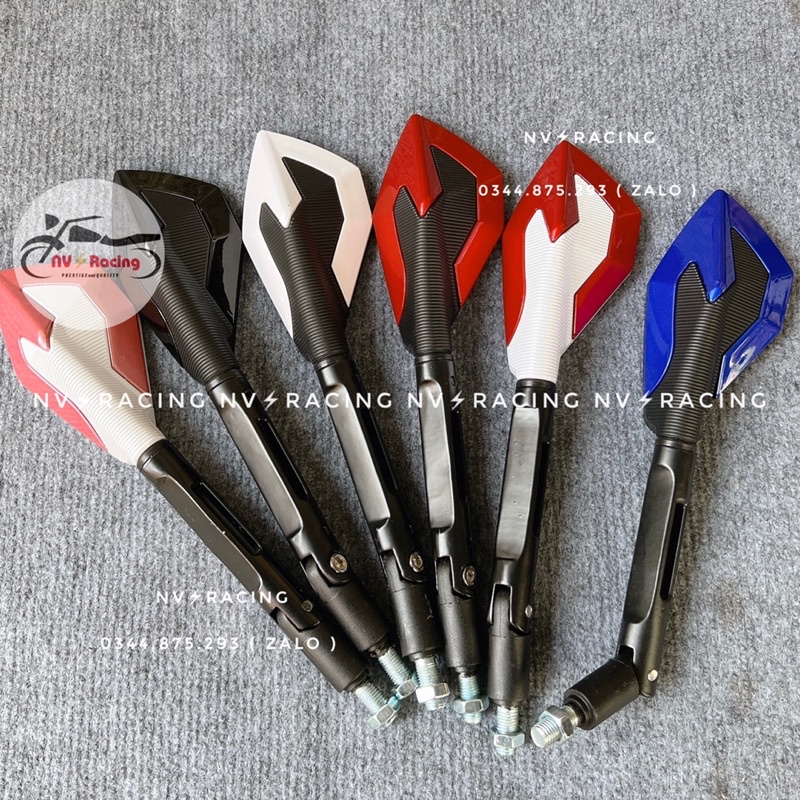 Kính chiếu hậu 5 cạnh Highlight chân 10ly thuận