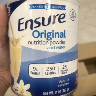 Sữa bột ensure mẫu 397gr nhập khẩu mỹ
