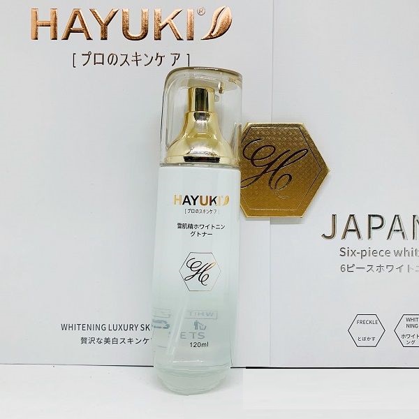 Bộ mỹ phẩm Hayuki dưỡng trắng da, mờ thâm nám 6in1 hàng chuẩn Nhật