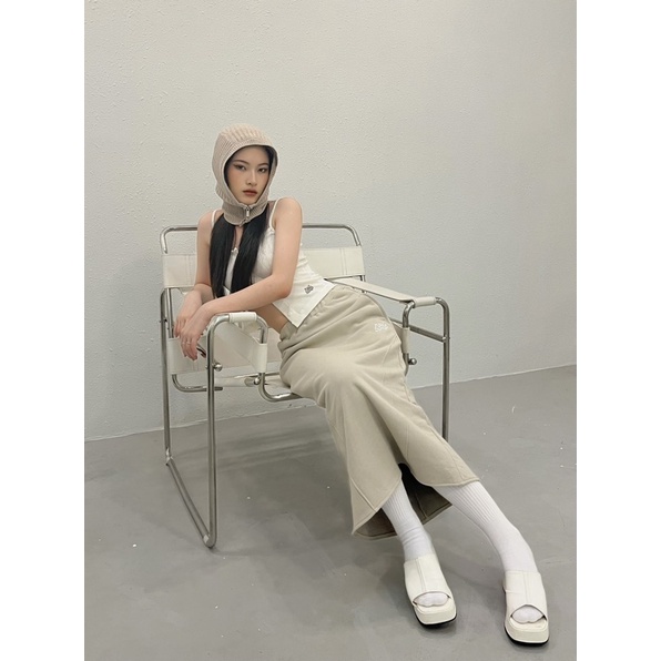 MOODSWINGS Váy dài thêu PARABOL MIDI SKIRT