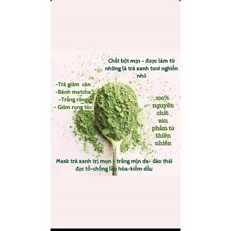 Bột trà xanh nguyên chất 100% ( 100gram) và Bột đậu đỏ | BigBuy360 - bigbuy360.vn