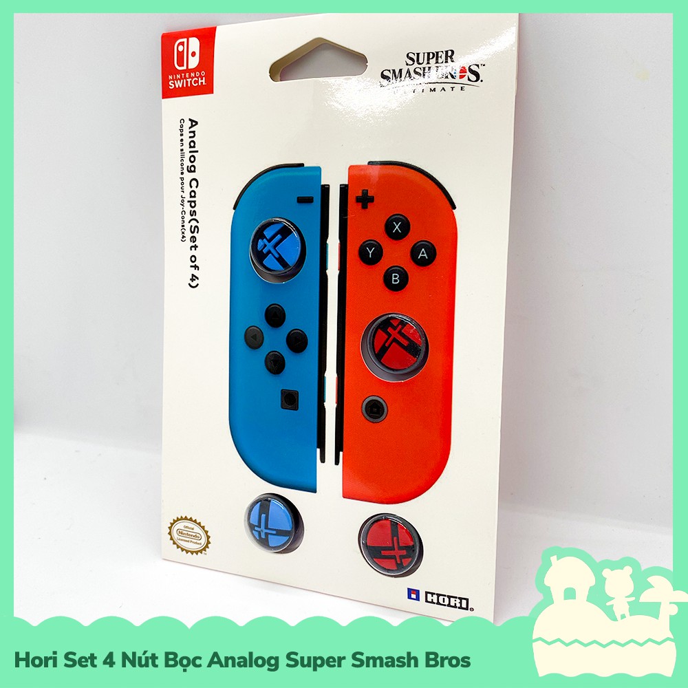 [Sẵn VN - NowShip]Hori Phụ Kiện Set 4 Bọc Nút Cần Xoay Analog Joycon Nintendo Switch NS Super Smash Bros