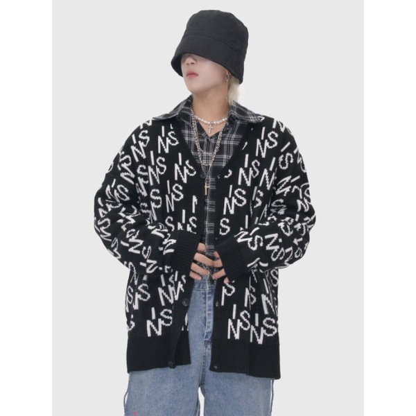 ÁO LEN CARDIGAN HỌA TIẾT CÁ TÍNH