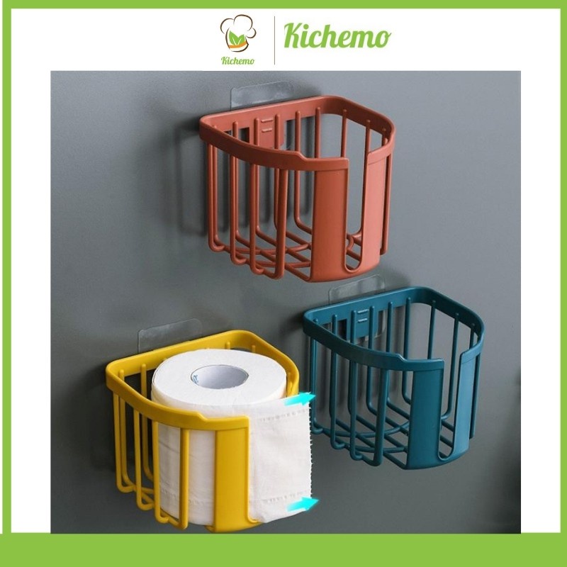 Giỏ đựng giấy vệ sinh dán tường thế giới khăn