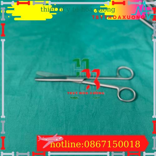 [ Hàng Cao Cấp ] Kéo Y Tế Thẳng Hai Đầu Tù 18cm Parkistan - Kéo Cắt Thuốc 18cm