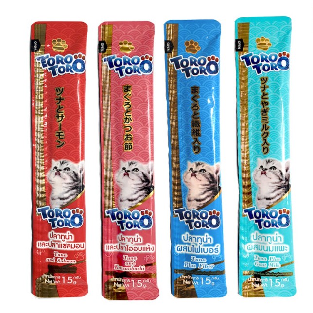 5 Súp thưởng mèo TORO TORO 15g Hàng chuẩn  nội địa thái lan NHẬP TRỰC TIẾP KHÔNG QUA TRUNG GIAN