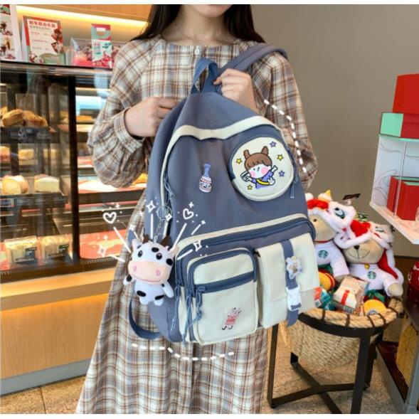 Balo ulzzang nam nữ đi học chống thấm túi nhỏ giá rẻ (không kèm móc bò)  tuixinh5555 GOC295