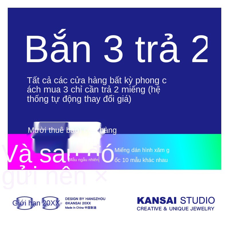 Vòng tay ngôi sao KANSAI thiết kế ngách đeo cặp đôi Sen phong cách cá nhân trang sức trong thủy triều thép titan h