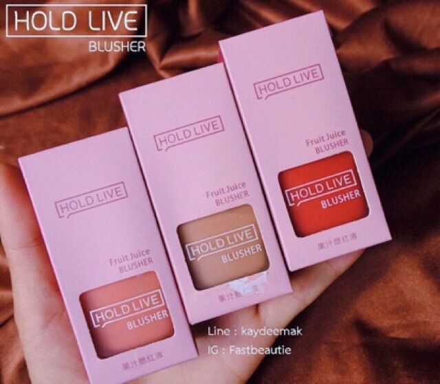 Phấn má hồng dạng kem tươi Holdlive Blusher - Nội địa trung chính hãng