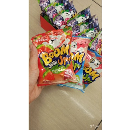 Kẹo Dẻo Boom Jelly Từ Nước Ép Trái Cây Thật Ngất Ngây Đào/Dâu/Nho gói 52,5g