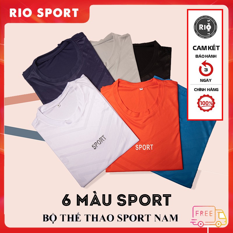 Bộ Thể Thao Nam Sport 2021 ♦️ MÃ 𝐃𝐎𝐕𝐀𝟏𝟎 GIẢM 𝟏𝟎𝐤 ĐƠN 𝟐𝟓𝟎𝐊  ♦️ Chất thun lạnh co dãn 4 chiều - RIO SPORT | BigBuy360 - bigbuy360.vn