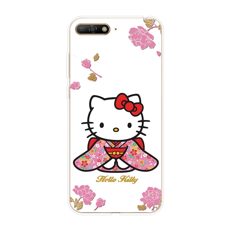 Ốp lưng TPU mềm Huawei Y6 II Y6 2017 Prime 2018 Y6 Pro 2019 Hello Kitty hoa văn