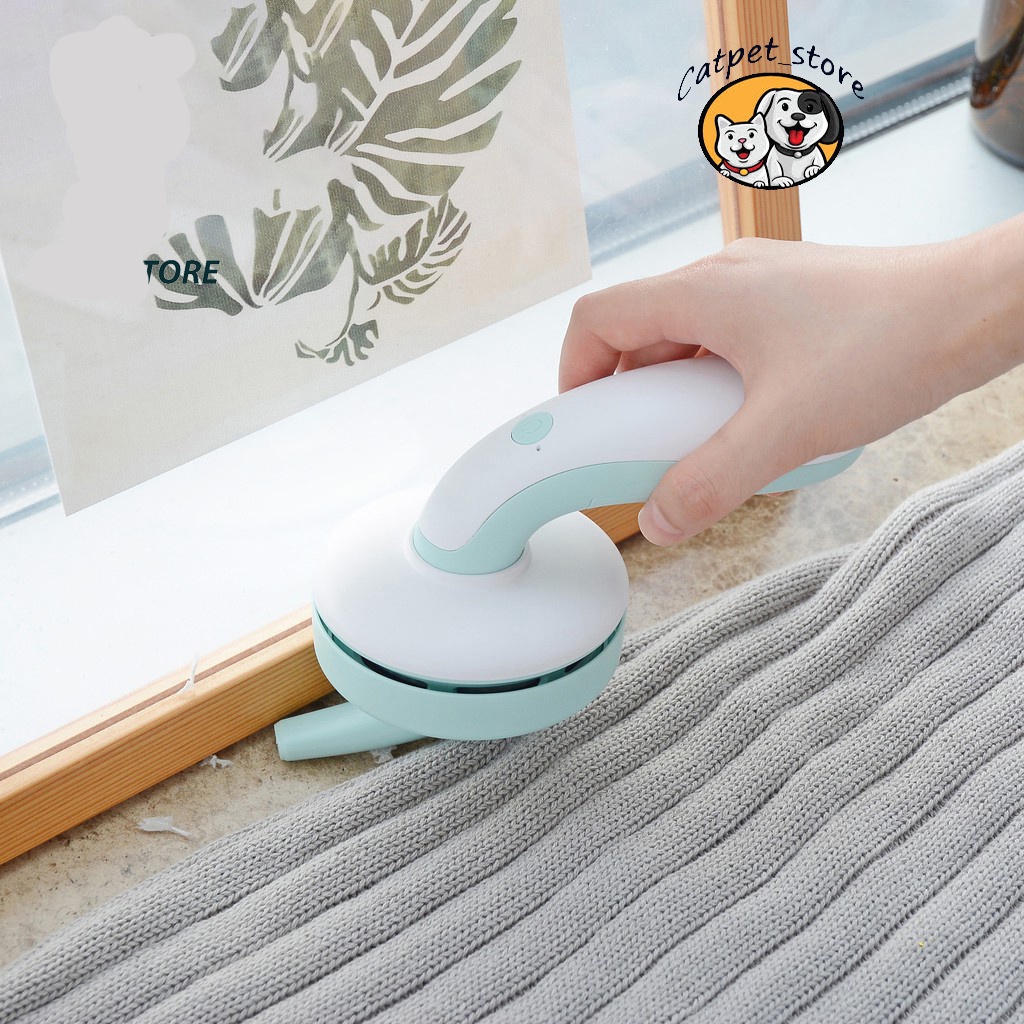 Máy hút bụi mini cầm tay, hút lông chó mèo tiện dụng trong văn phòng, oto, gia đình, tặng kèm đầu hút nhỏ và chổi quét