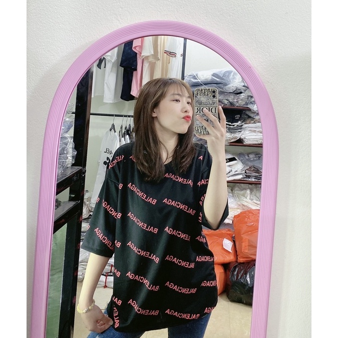 Áo Thun Tay Lỡ 3len Chữ Hồng CAMNHUNG Áo Thun Nam Nữ Unisex Hot Hit