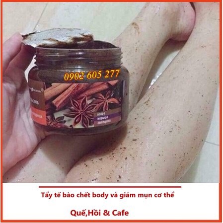 [CHÍNH HÃNG] Tẩy Da Chết Toàn Thân Eksklyuziv Kosmetik Chiết Xuất Quế Hồi Và Café Gel Scrub Coffee Cinanmon Cloves 380g