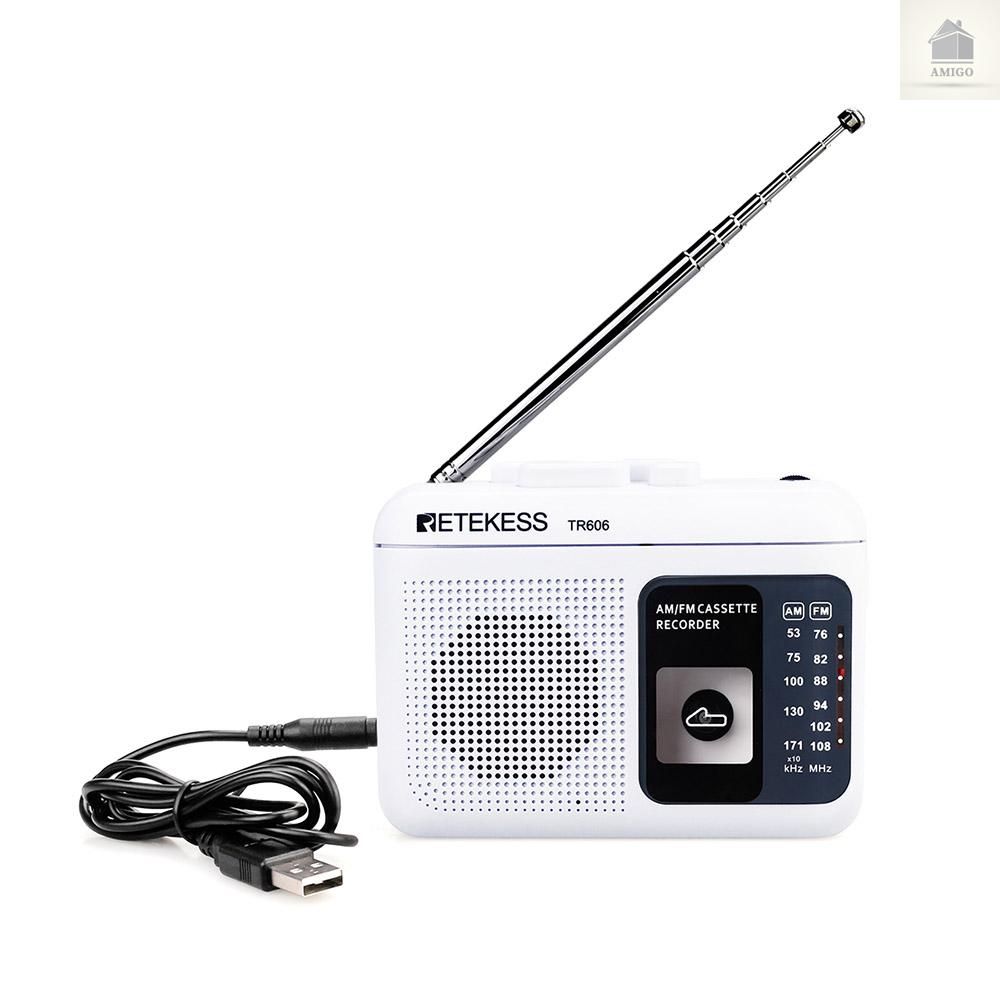 Radio Am Retekess Tr606 Mini Có Ăng Ten Và Phụ Kiện