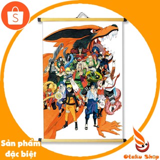 Tranh Treo vải A2 trang trí phòng in hình Anime Naruto - Otakushop