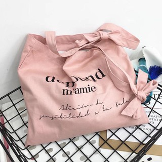 Túi tote quai buộc nơ
