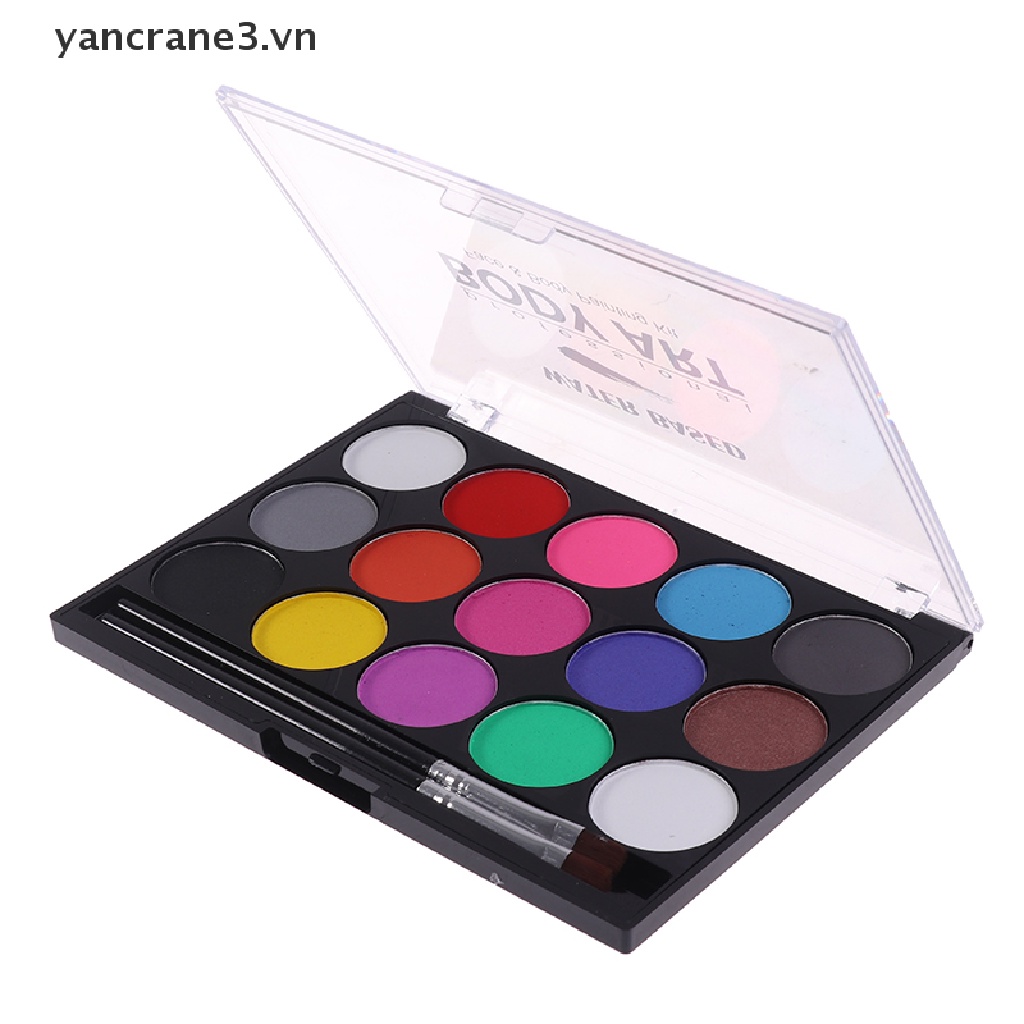 Bảng Sơn Dầu 15 Màu Trang Điểm Mặt Và Cơ Thể Dịp Halloween yancrane3.vn