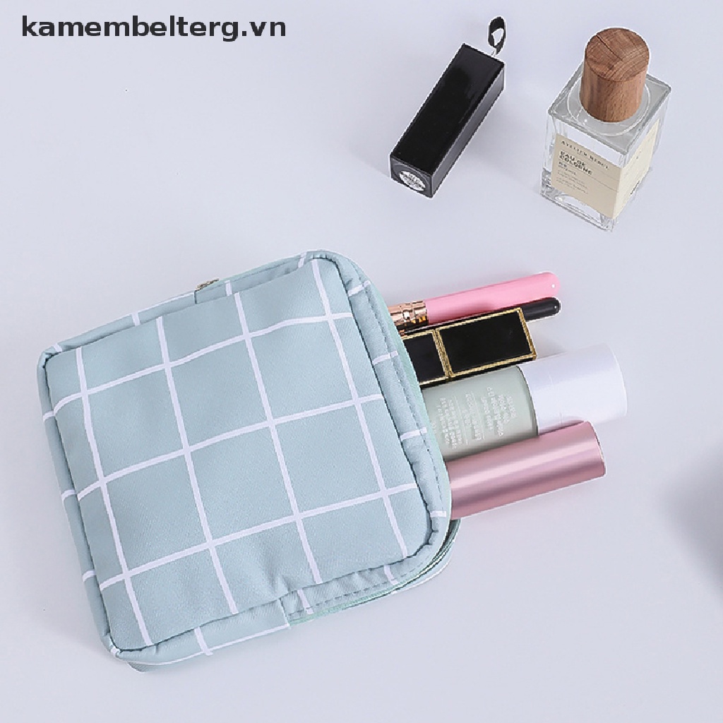 Kk set Túi Đựng Mỹ Phẩm / Khăn Ăn / Son Môi mini Có Khóa Kéo Cho Nữ
