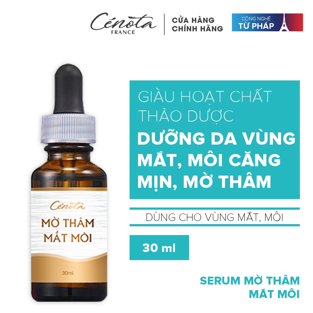 Serum mờ thâm mắt môi cỏ mộc Cenota, serum mờ thâm chiết xuất thảo dược thiên nhiên