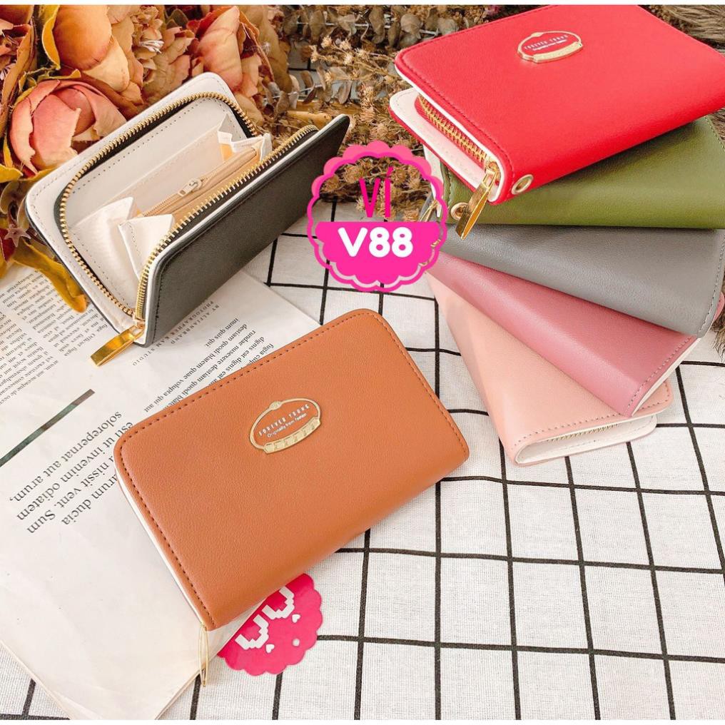 VÍ 1 KHÓA KÉO XINH XẮN CHUẨN QC ❤100% ẢNH THẬT❤