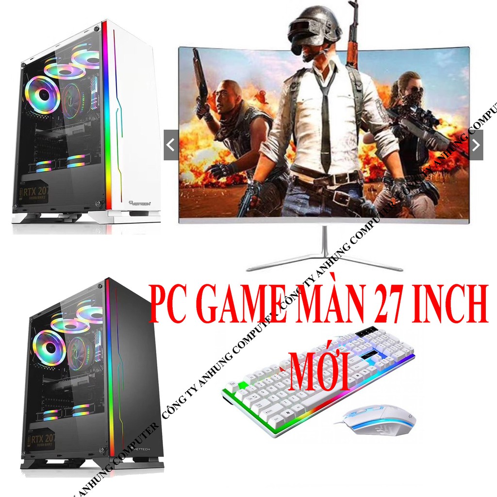 [MÁY MỚI] Bộ máy tính chơi GAME 27 inch MỚI full HD, Intel core i5 3470 ổ SSD điện tử CARD RỜI VGA NÂNG CẤP