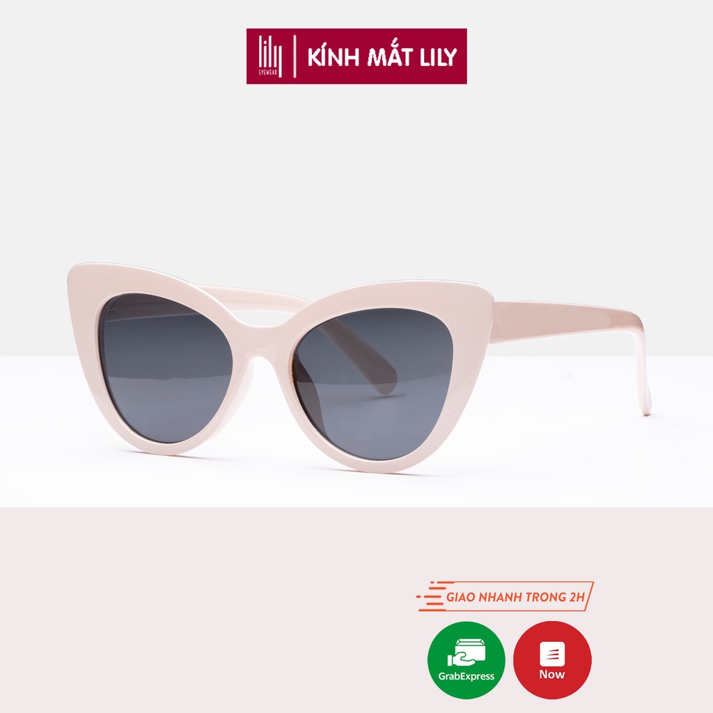 Kính râm nam nữ Lilyeyewear mắt mèo chống UV400 thiết kế độc đáo BTS Hè 2021 R0009